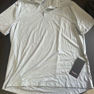 lululemon athletica Light Gray Polo Shirt